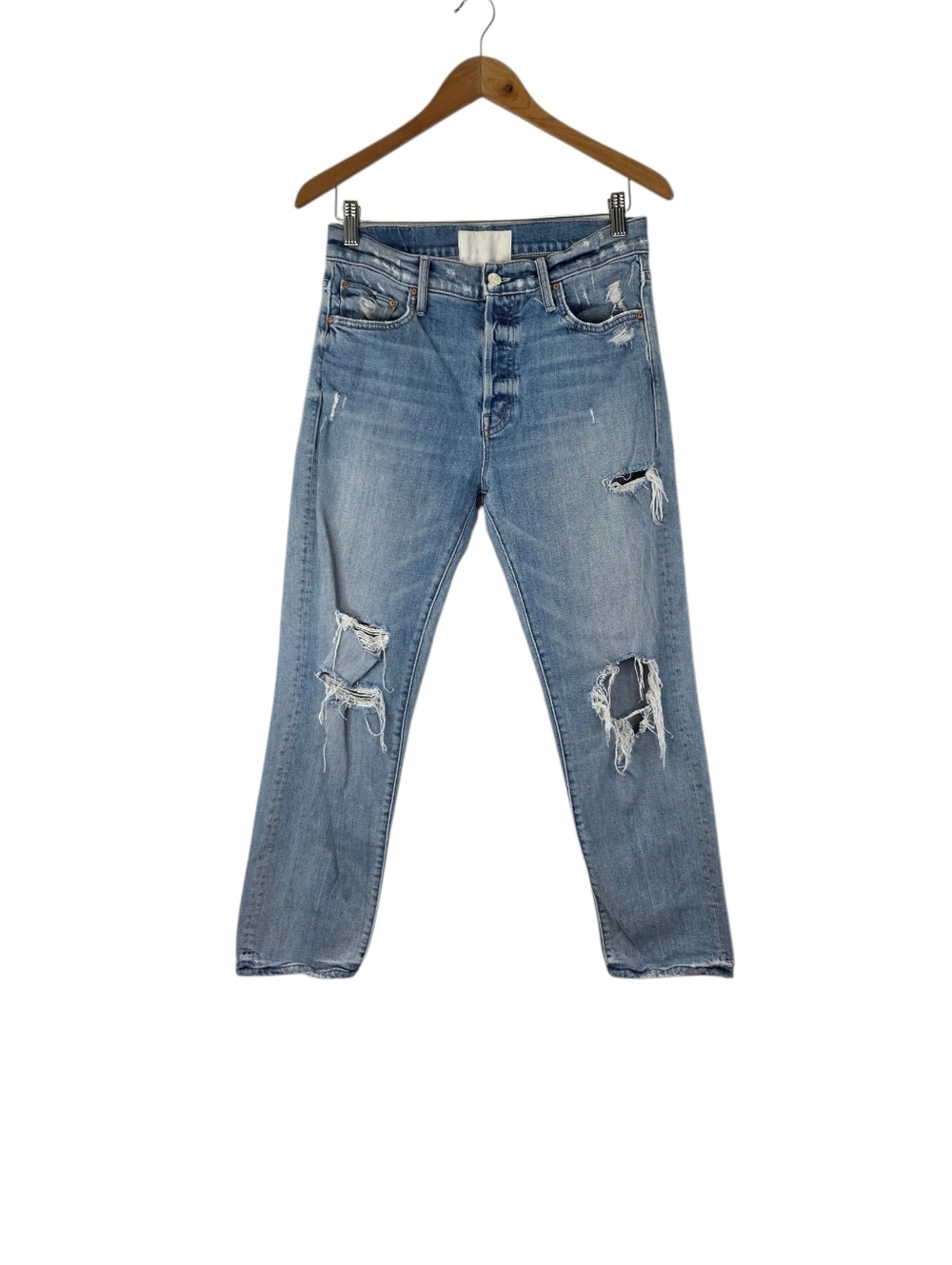 Mother Superior Womens‎ Size 27 The Scrapper Ankle Wild Calling Distressed Denim